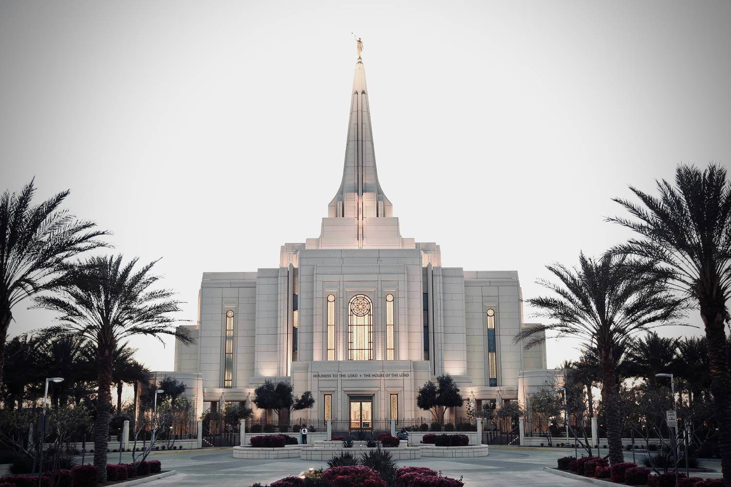 An image of an LDS temple